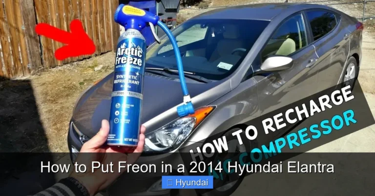 How to Put Freon in a 2014 Hyundai Elantra