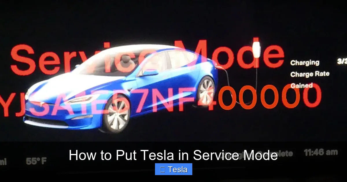 How to Put Tesla in Service Mode