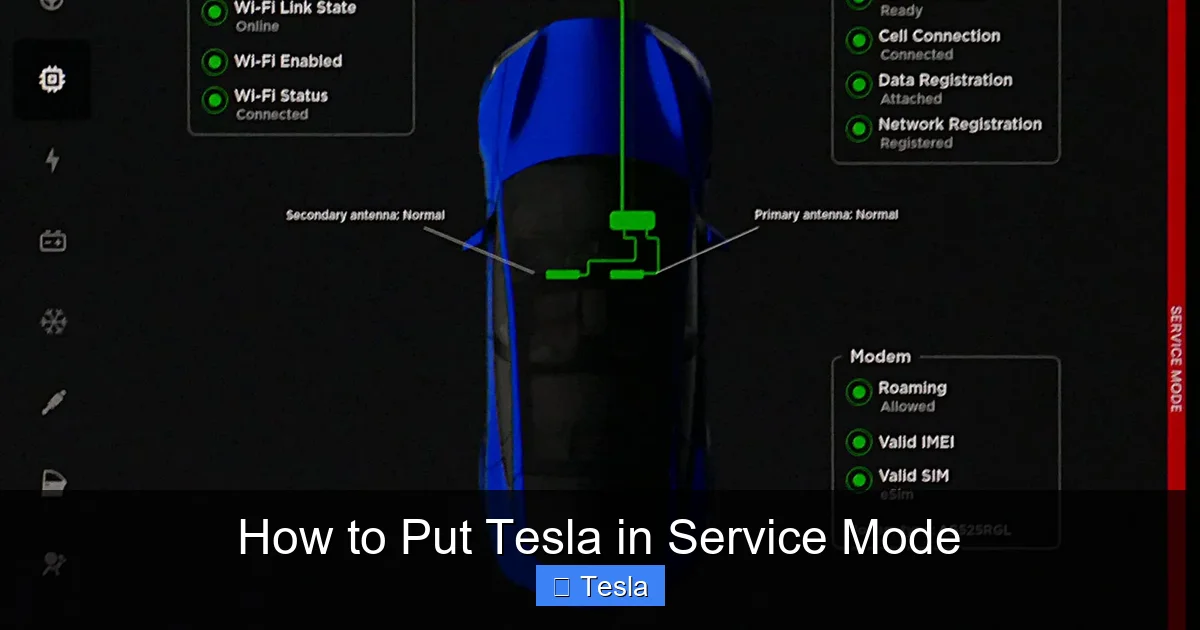 How to Put Tesla in Service Mode