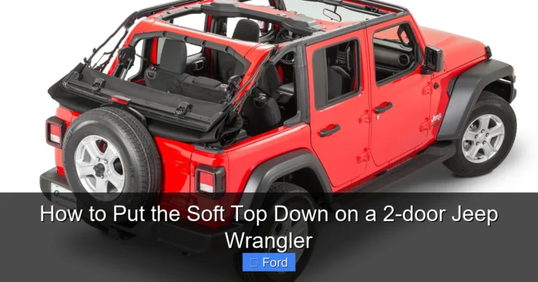 How to Put the Soft Top Down on a 2-door Jeep Wrangler