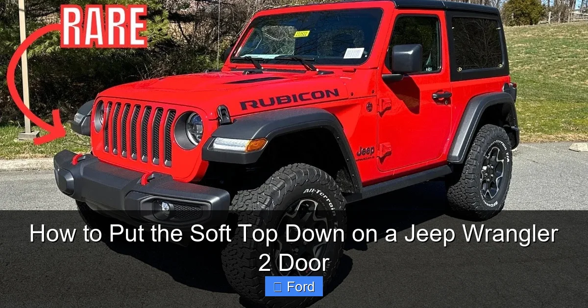 How to Put the Soft Top Down on a Jeep Wrangler 2 Door