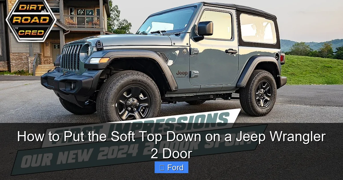 How to Put the Soft Top Down on a Jeep Wrangler 2 Door