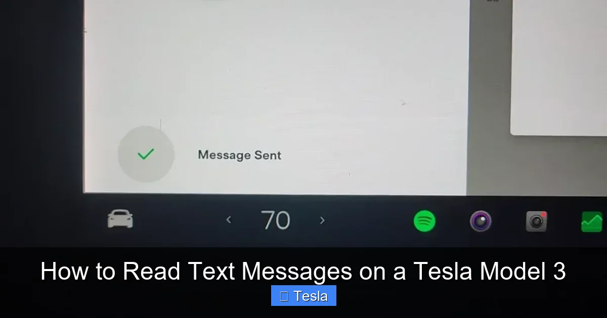 How to Read Text Messages on a Tesla Model 3