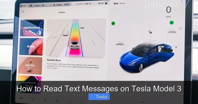How to Read Text Messages on Tesla Model 3