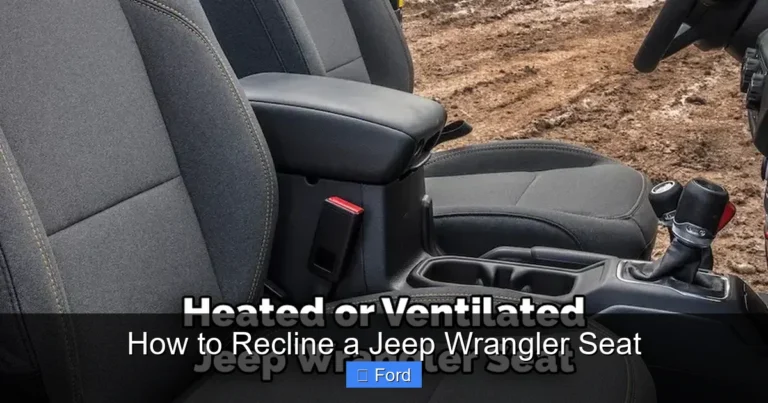 How to Recline a Jeep Wrangler Seat