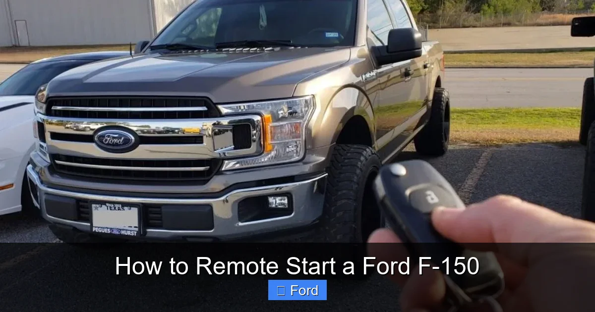 How to Remote Start a Ford F-150