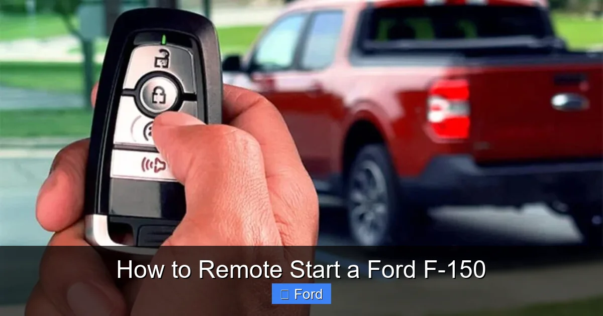 How to Remote Start a Ford F-150