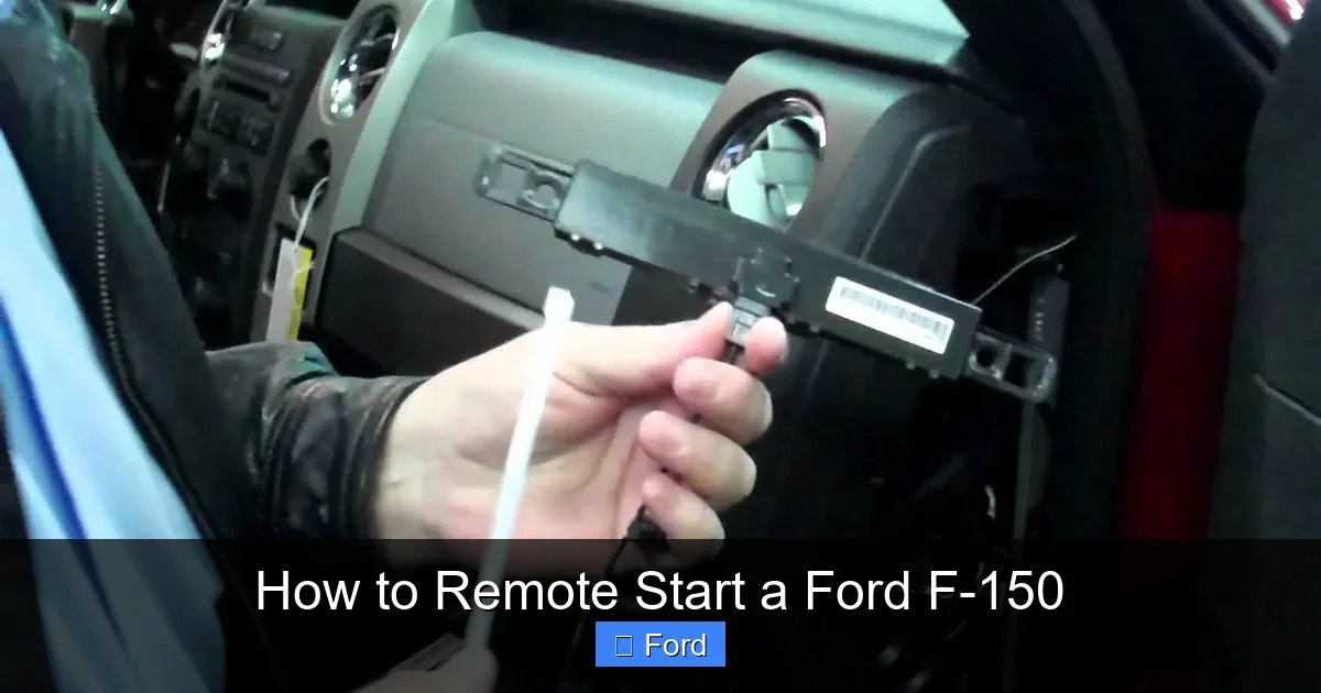 How to Remote Start a Ford F-150
