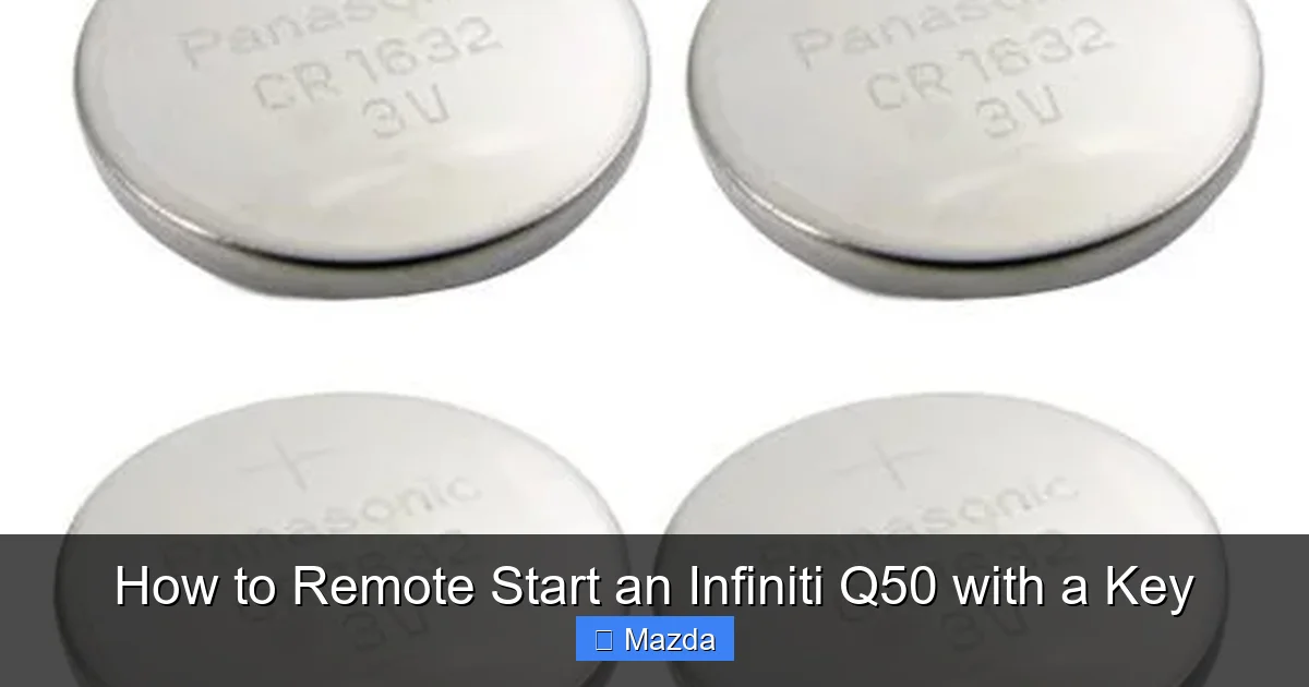 How to Remote Start an Infiniti Q50 with a Key