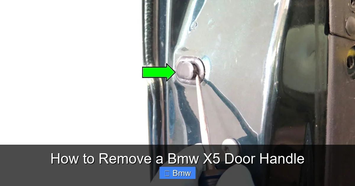 How to Remove a Bmw X5 Door Handle