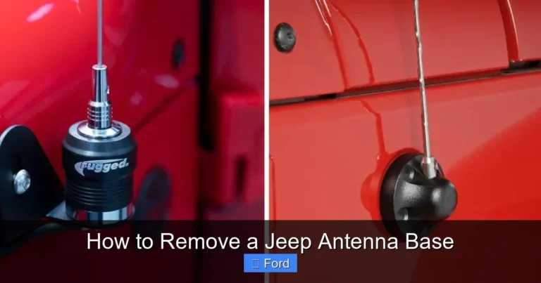 How to Remove a Jeep Antenna Base