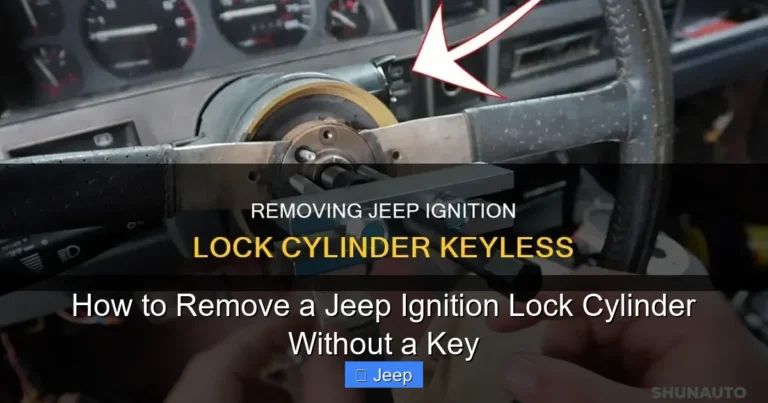 How to Remove a Jeep Ignition Lock Cylinder Without a Key