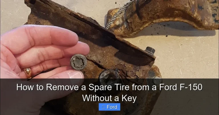 How to Remove a Spare Tire from a Ford F-150 Without a Key