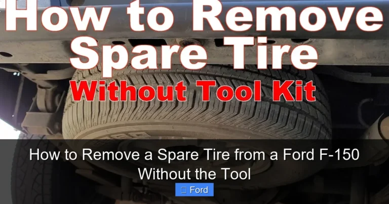 How to Remove a Spare Tire from a Ford F-150 Without the Tool