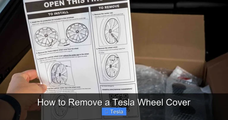 How to Remove a Tesla Wheel Cover