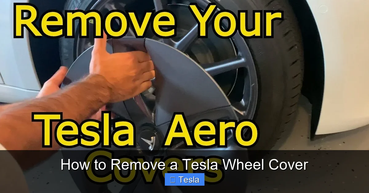 How to Remove a Tesla Wheel Cover