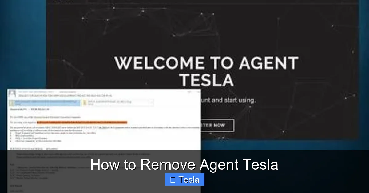 How to Remove Agent Tesla