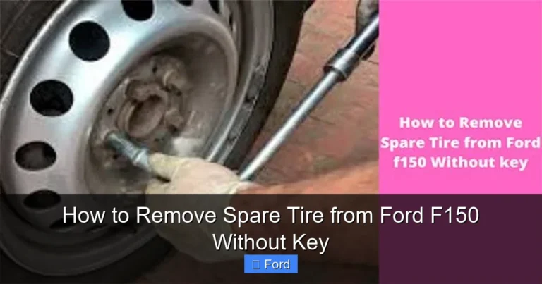 How to Remove Spare Tire from Ford F150 Without Key