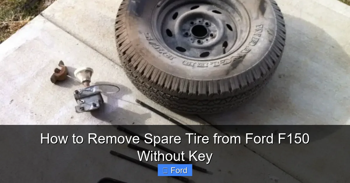 How to Remove Spare Tire from Ford F150 Without Key