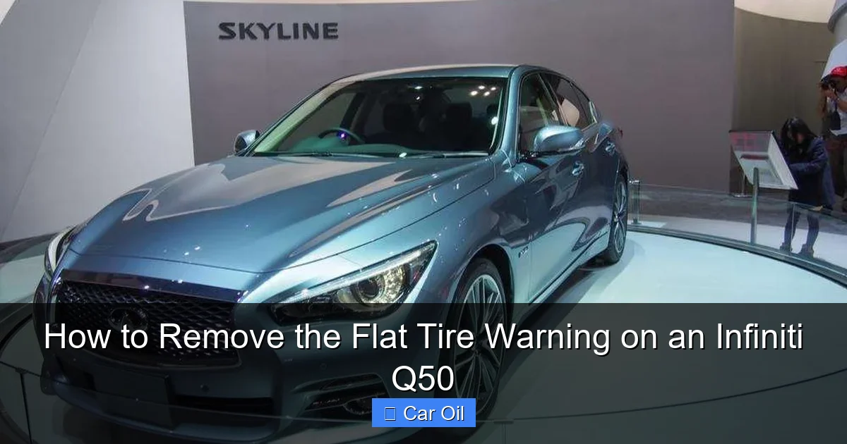 How to Remove the Flat Tire Warning on an Infiniti Q50