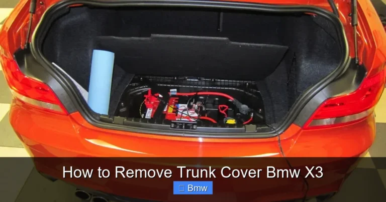 How to Remove Trunk Cover Bmw X3