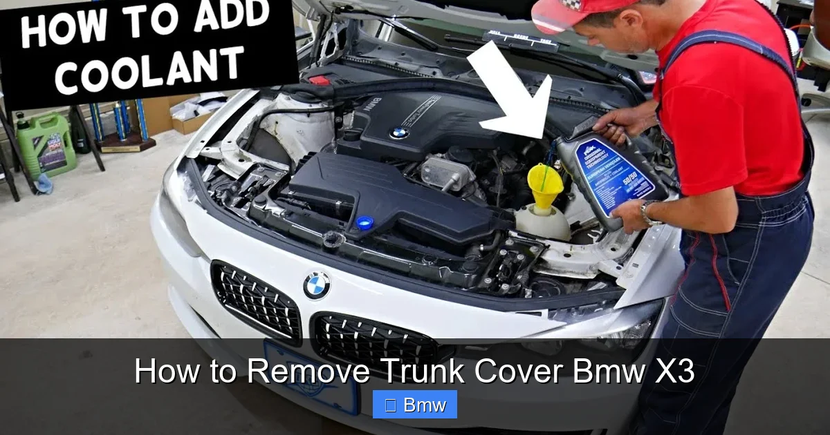How to Remove Trunk Cover Bmw X3