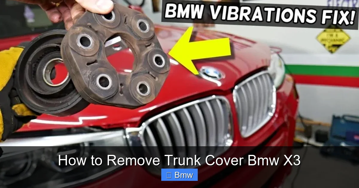 How to Remove Trunk Cover Bmw X3