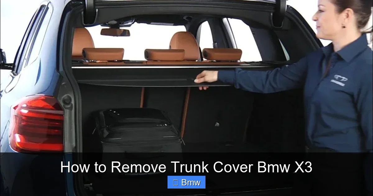 How to Remove Trunk Cover Bmw X3