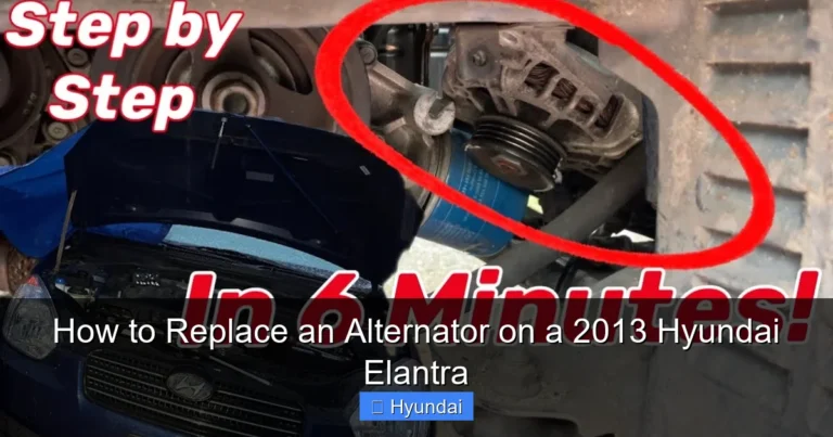 How to Replace an Alternator on a 2013 Hyundai Elantra