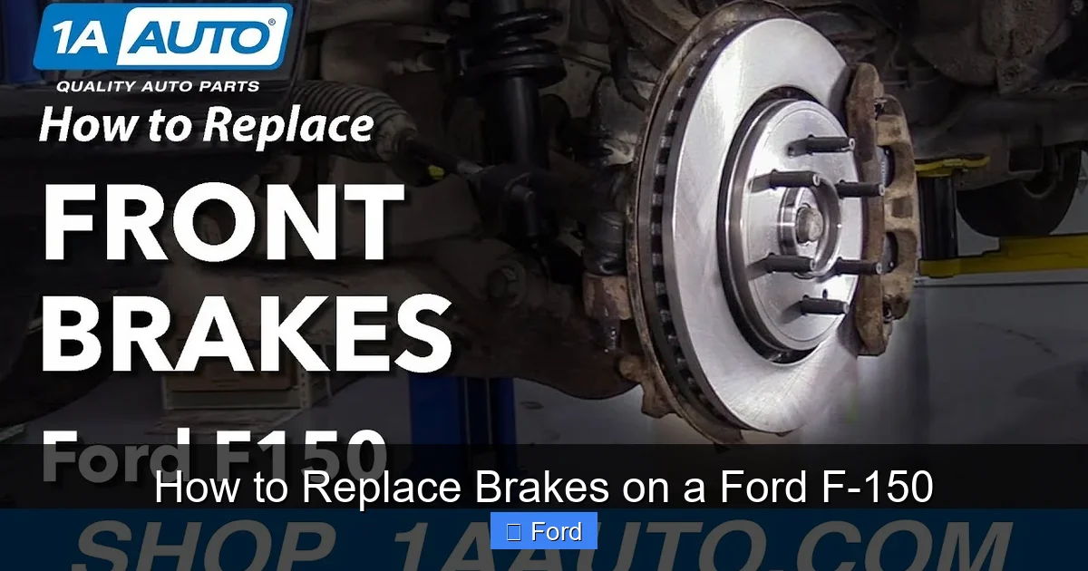 How to Replace Brakes on a Ford F-150