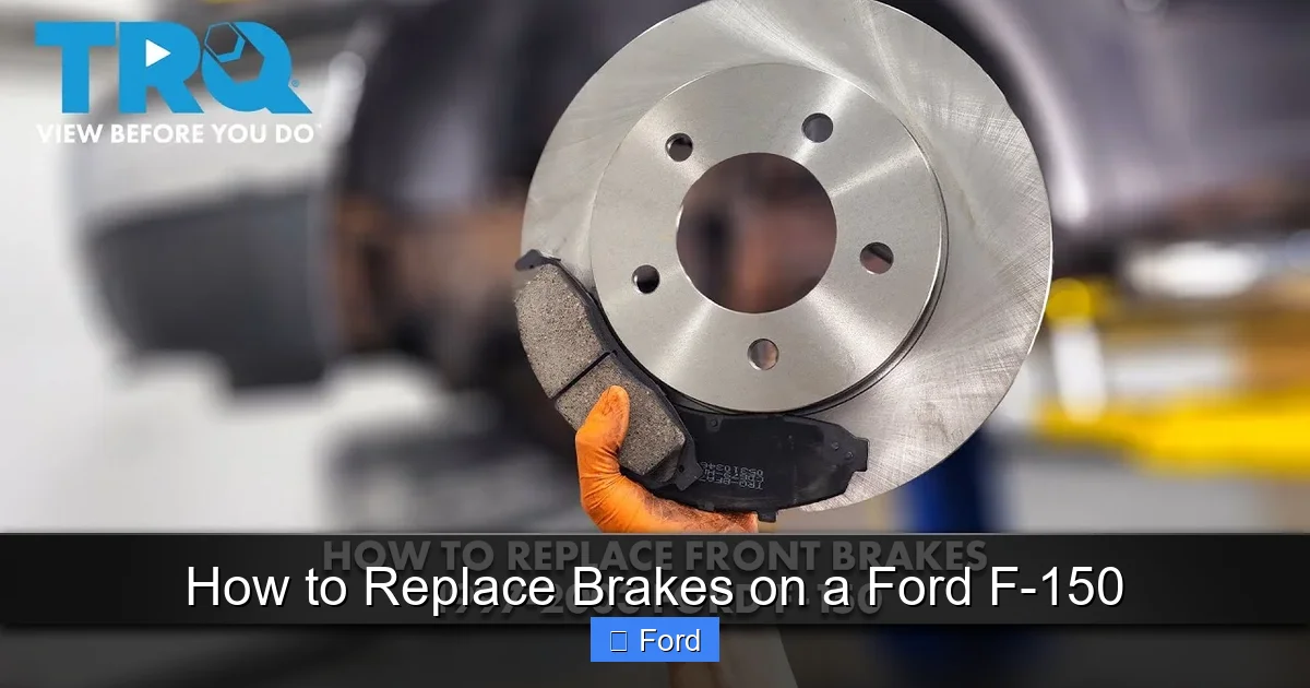 How to Replace Brakes on a Ford F-150