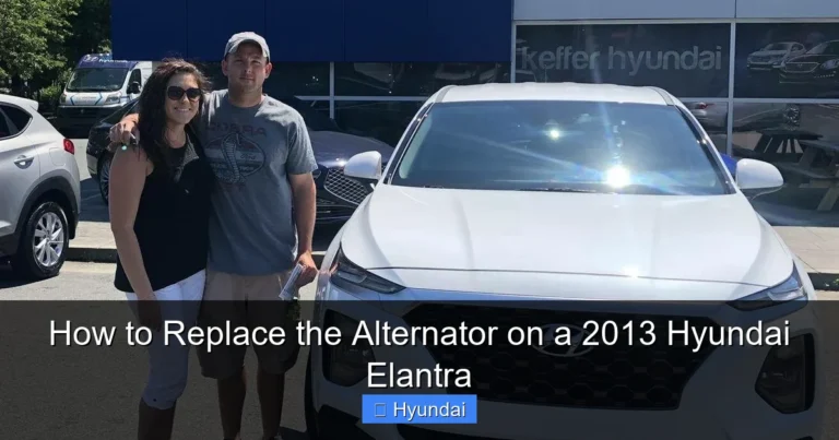 How to Replace the Alternator on a 2013 Hyundai Elantra