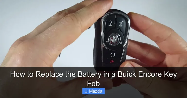 How to Replace the Battery in a Buick Encore Key Fob