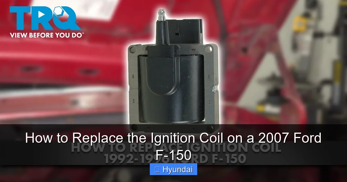 How to Replace the Ignition Coil on a 2007 Ford F-150