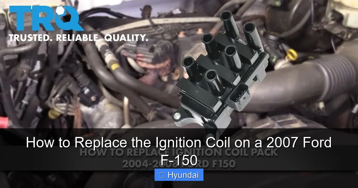 How to Replace the Ignition Coil on a 2007 Ford F-150