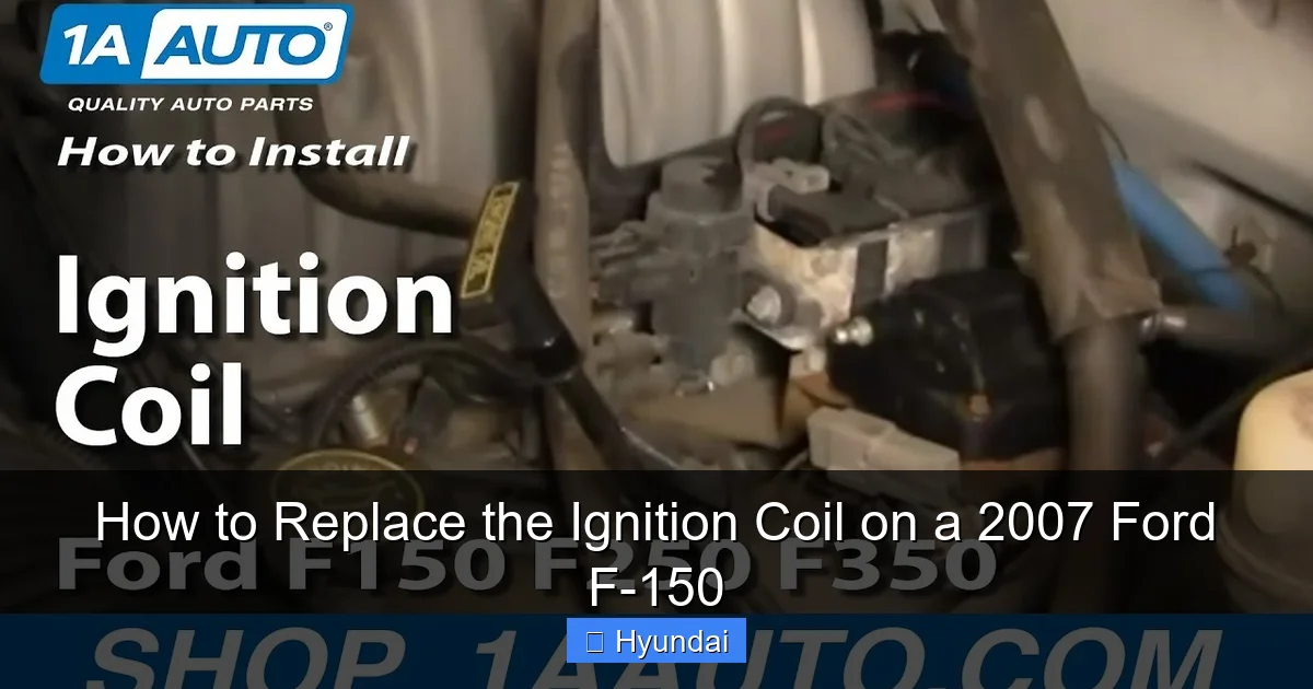 How to Replace the Ignition Coil on a 2007 Ford F-150