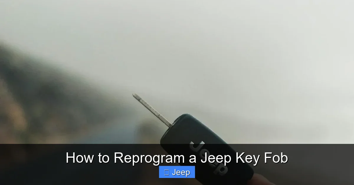How to Reprogram a Jeep Key Fob