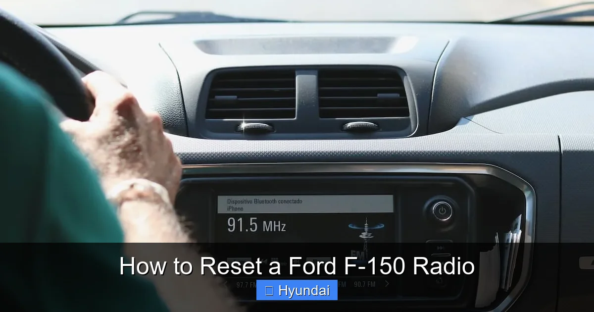 How to Reset a Ford F-150 Radio