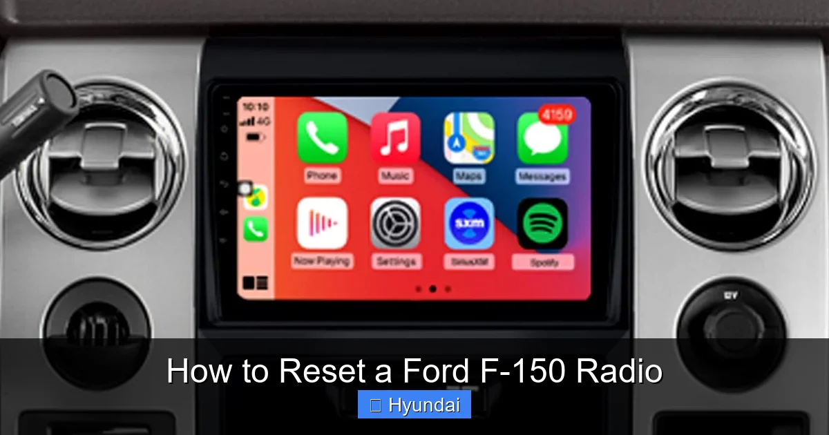 How to Reset a Ford F-150 Radio