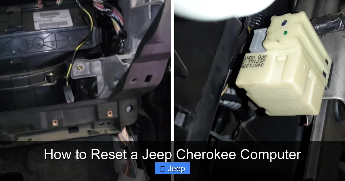 How to Reset a Jeep Cherokee Computer