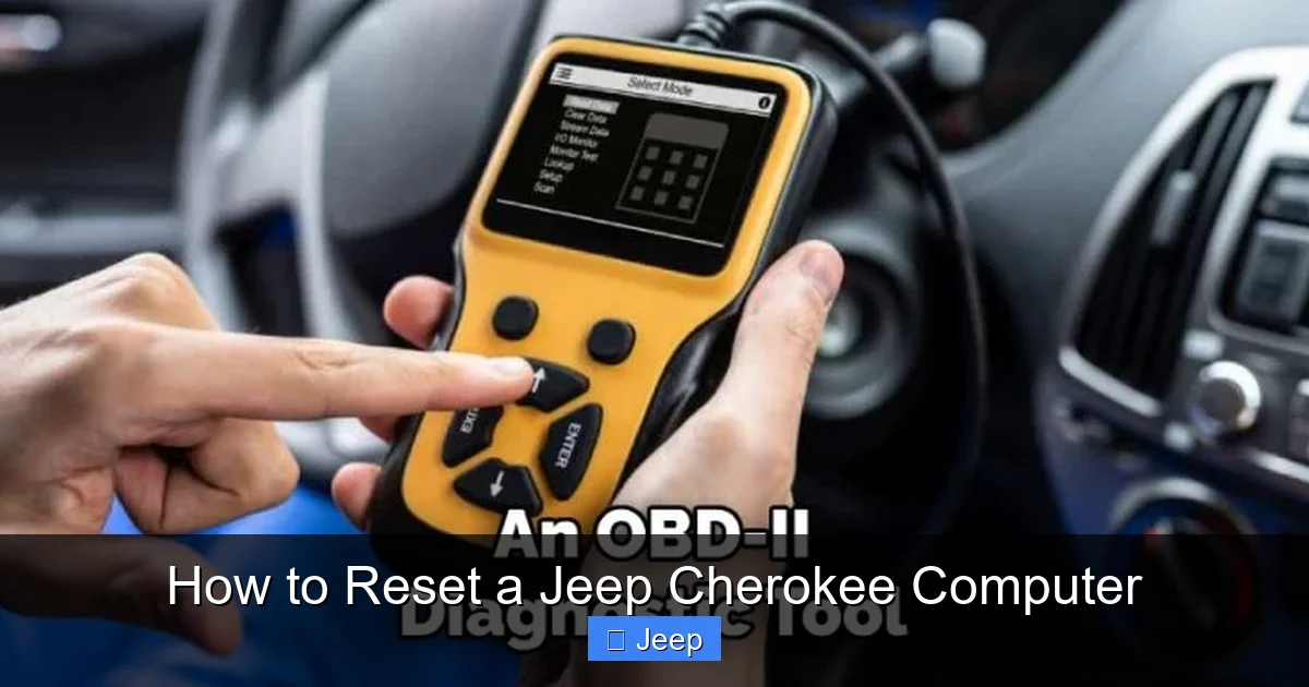 How to Reset a Jeep Cherokee Computer
