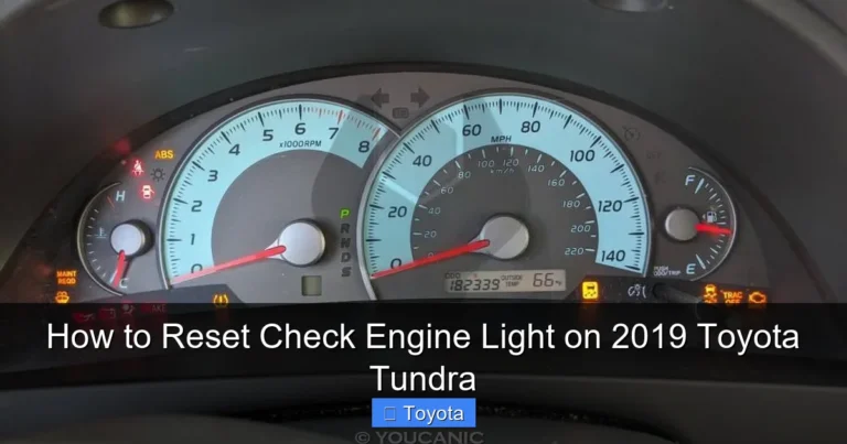 How to Reset Check Engine Light on 2019 Toyota Tundra