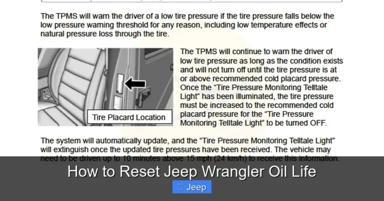 How to Reset Jeep Wrangler Oil Life
