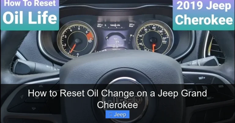 How to Reset Oil Change on a Jeep Grand Cherokee