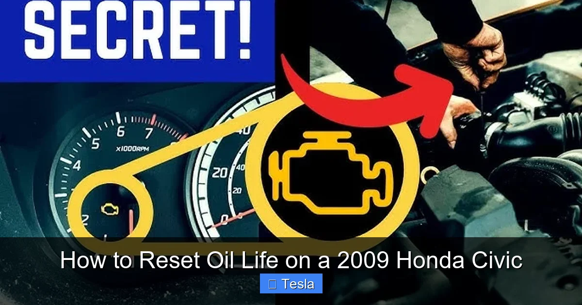 How to Reset Oil Life on a 2009 Honda Civic