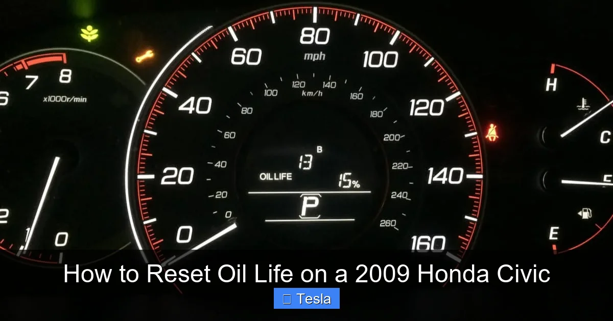 How to Reset Oil Life on a 2009 Honda Civic