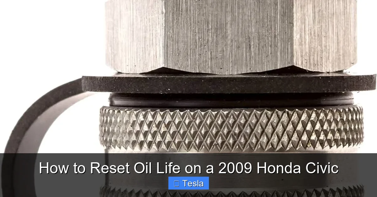 How to Reset Oil Life on a 2009 Honda Civic