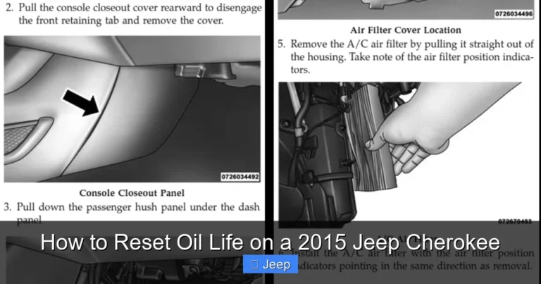 How to Reset Oil Life on a 2015 Jeep Cherokee