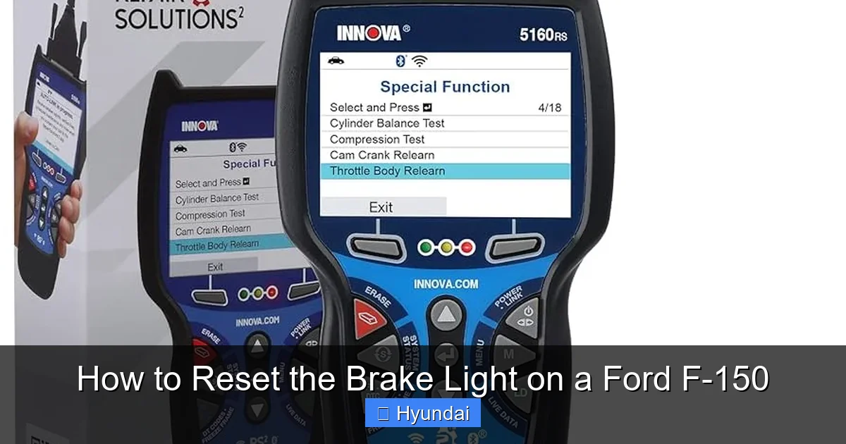 How to Reset the Brake Light on a Ford F-150