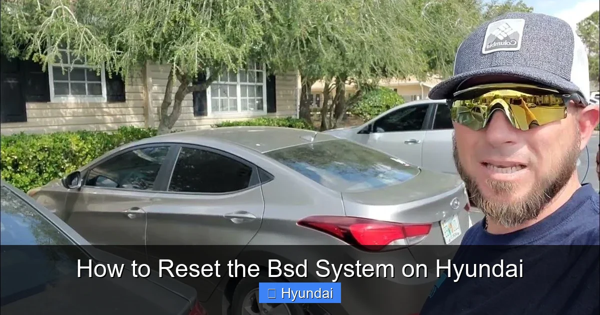 How to Reset the Bsd System on Hyundai